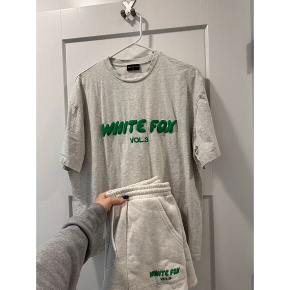 White Fox Sweat Set Green and White size Large - Picture 5 of 6